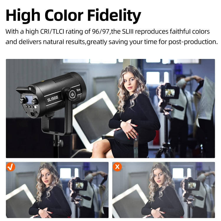Godox SL150III 160W LED Light 5600K Daylight Video Flash Light(AU Plug)