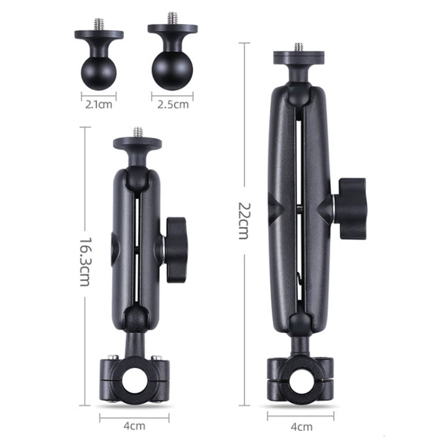 25mm Ballhead Car Front Seat Handlebar Fixed Mount Holder with Tripod Adapter & Screw & Phone Cla...