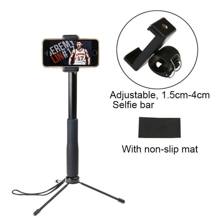 30-93cm Grip Foldable Tripod Holder Multi-functional Selfie Stick Monopod for GoPro, Insta360, DJ...