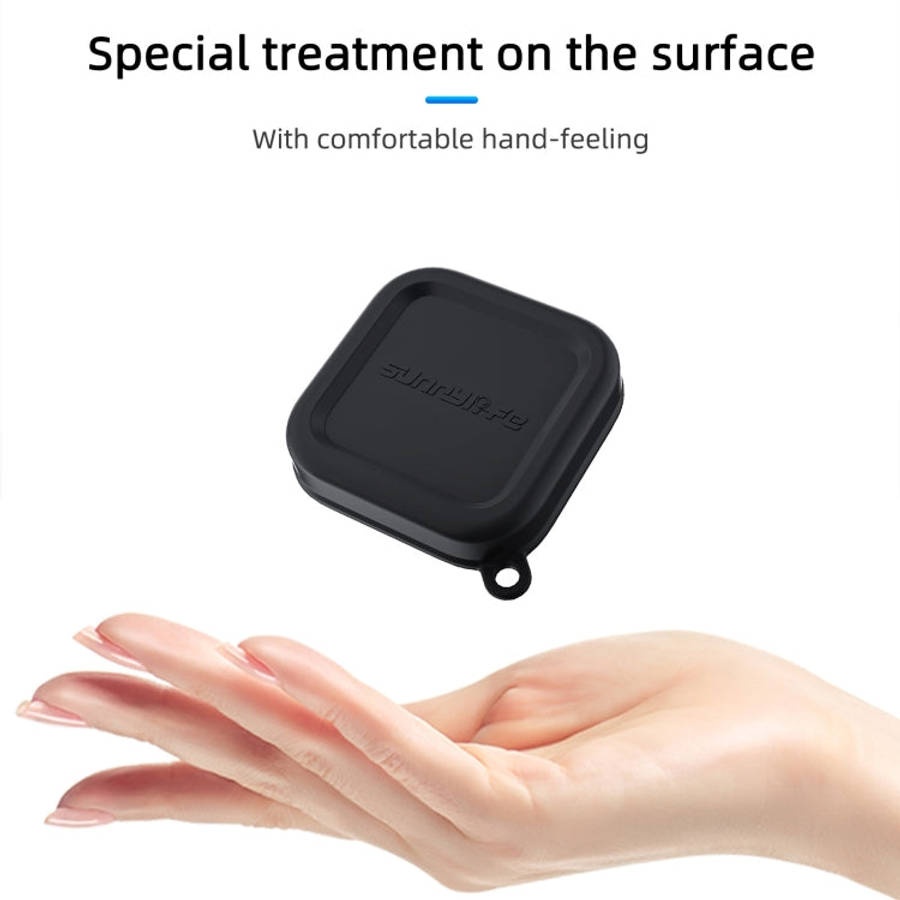 For Insta360 Ace Pro 2 / 1 Sunnylife Silicone Lens Cap Protector Lens Cover (Black)