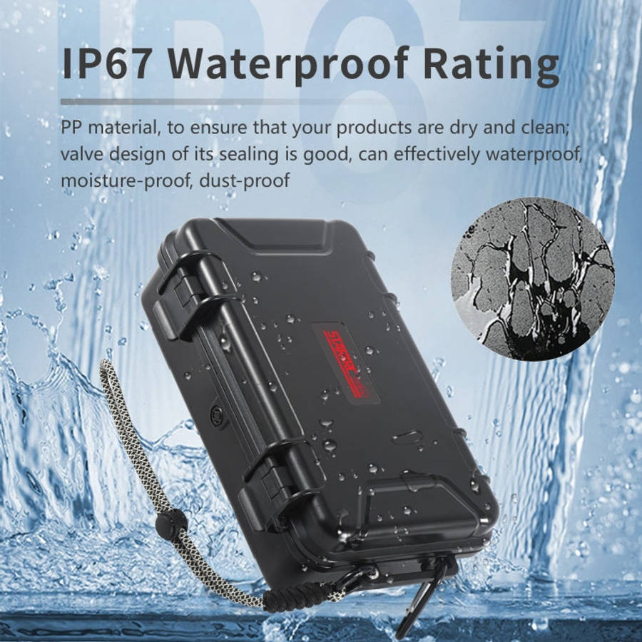 For GoPro HERO STARTRC Waterproof ABS Suitcase Shoulder Storage Box (Black)