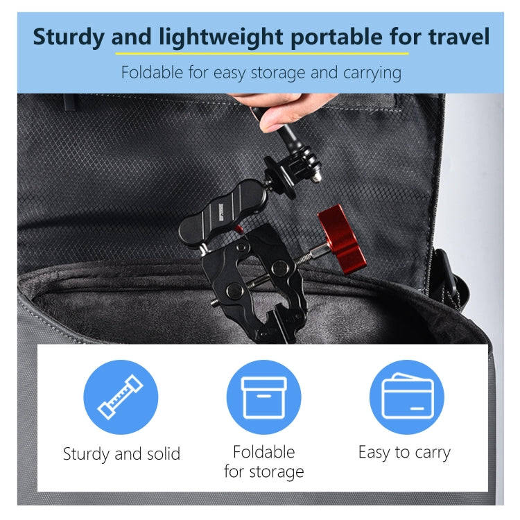 STARTRC Action Camera Universal Strong Clamp Mount (Black)