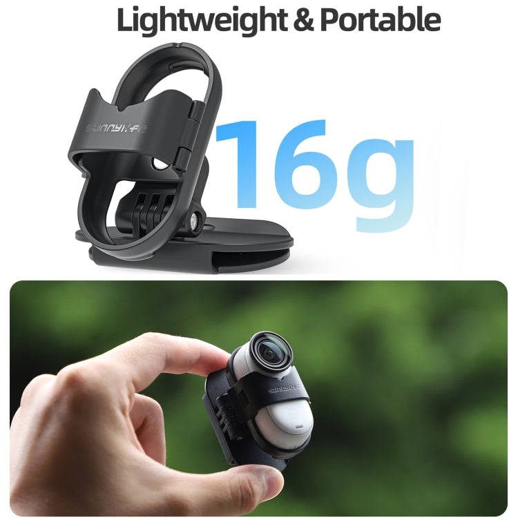 For Insta360 GO3 / GO 3S Sunnylife Baseball Hat Clip Mount Baseball Cap Clamp Quick Release Mount...