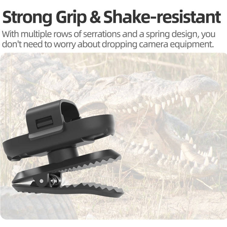 For Insta360 GO3 / GO 3S Sunnylife 360 Degree Rotation Backpack Clip Action Camera Clamp Mount (B...