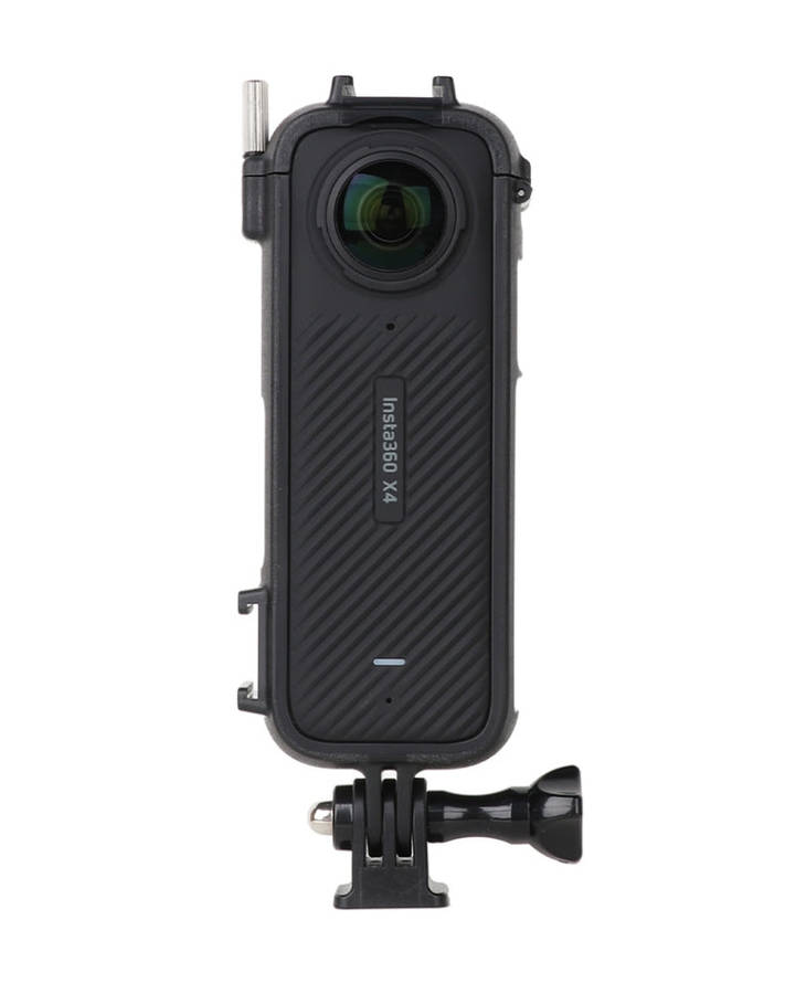 For Insta360 X4 Cold Shoe ABS Plastic Protective Frame with Adapter Mount & Screw (Black)