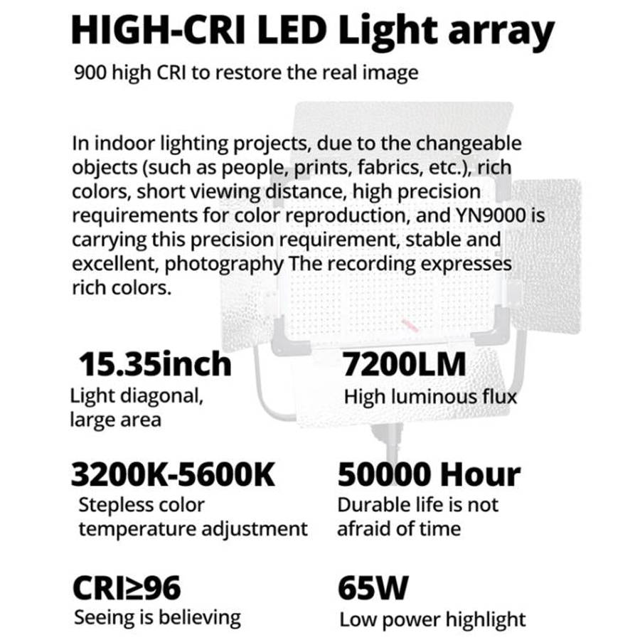 YONGNUO YN9000 900pcs LED Illumination Dimming Studio 3200-5600K Video Light