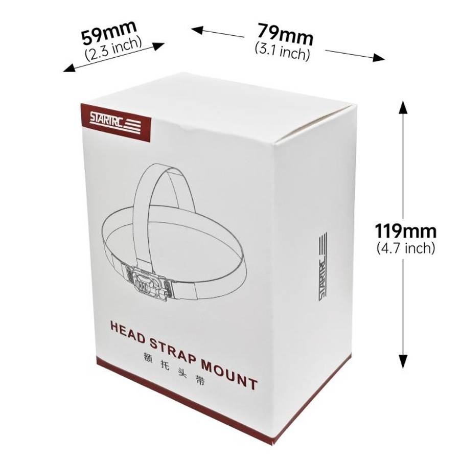STARTRC Adjustable Head Strap Magnetic Eco-friendly Vlog POV Mount Belt for GoPro, Insta360, DJI ...