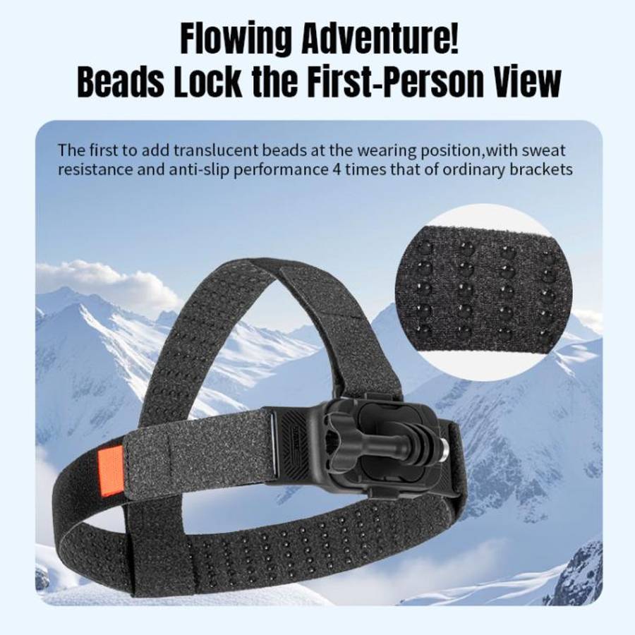 STARTRC Adjustable Head Strap Magnetic Eco-friendly Vlog POV Mount Belt for GoPro, Insta360, DJI ...