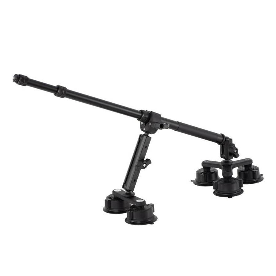 STARTRC Dual-leg Suction Cup and Three-leg Car Suction Cup Mount with Selfie Stick Set (Black)