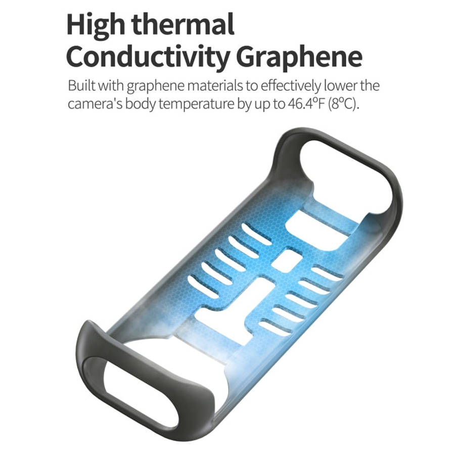 For Insta360 X4 Sunnylife Graphene Case High Thermal Conductivity Protective Case with Hand Strap...