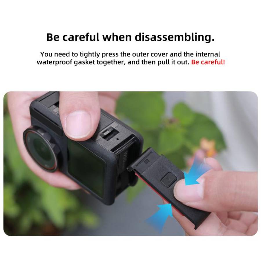 For DJI Osmo Action 5 Pro Battery Side Cover (Black)