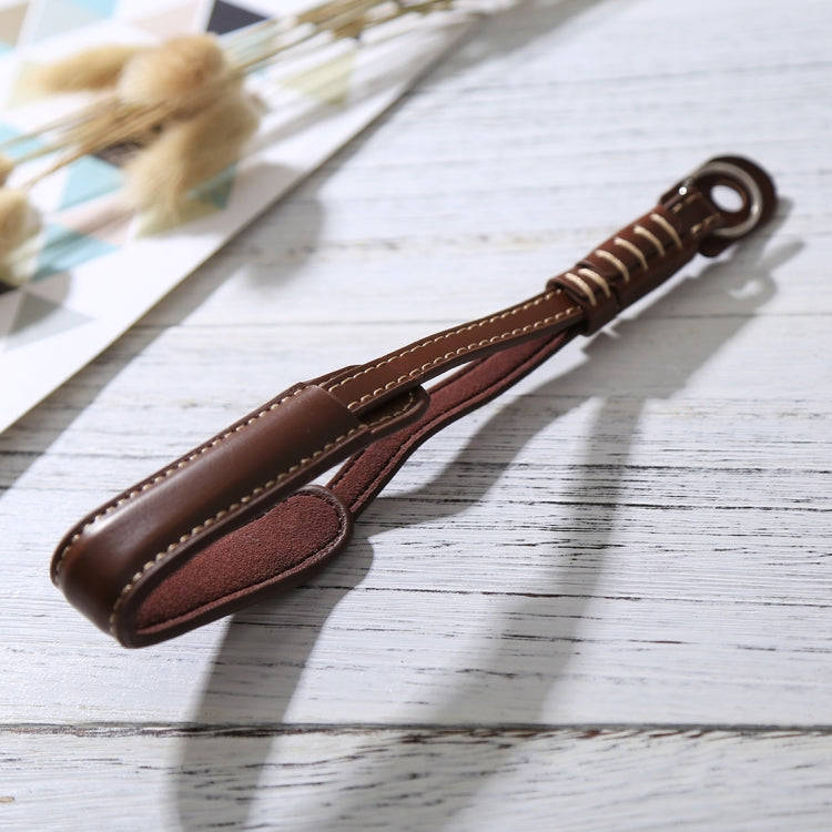 Wrist Strap Grip PU Leather Hand Strap for SLR / DSLR Cameras(Coffee)
