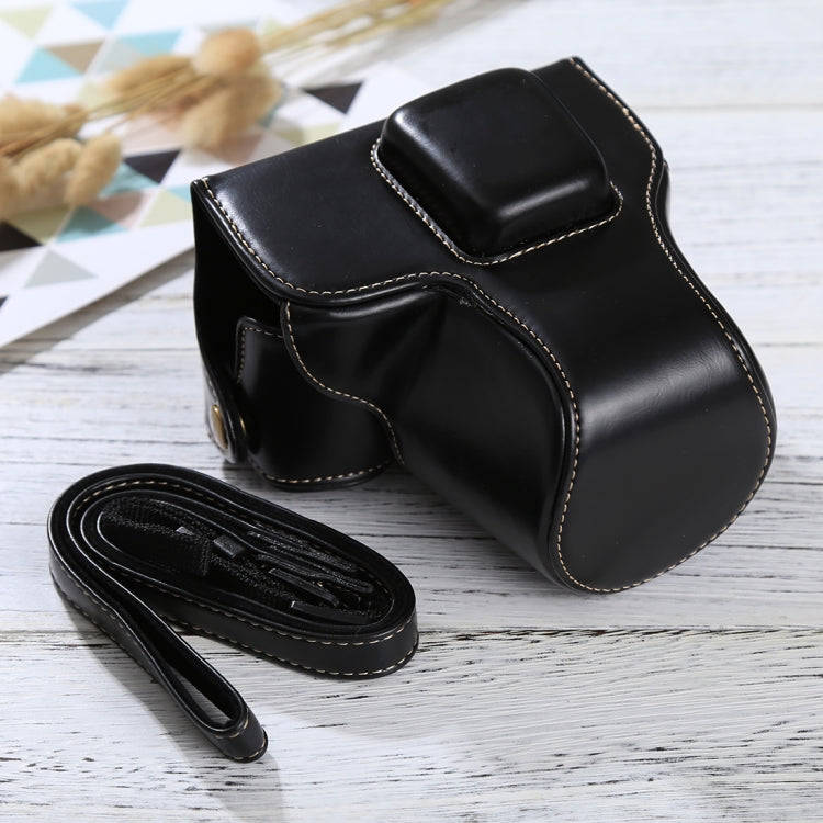 Full Body Camera PU Leather Case Bag with Strap for Olympus EPL7 / EPL8 (Black)