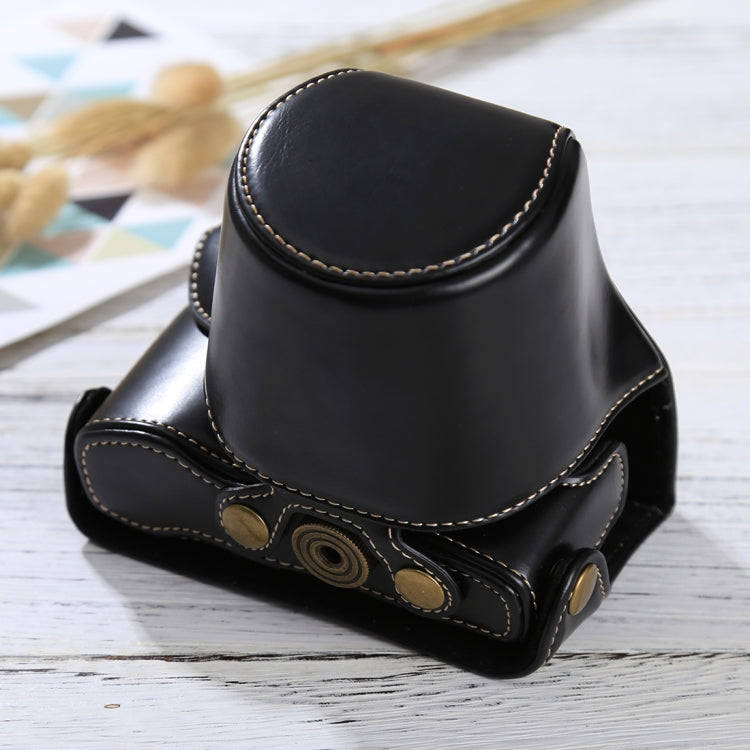 Full Body Camera PU Leather Case Bag with Strap for Olympus EPL7 / EPL8 (Black)