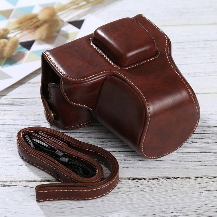 Full Body Camera PU Leather Case Bag with Strap for Olympus EPL7 / EPL8 (Coffee)