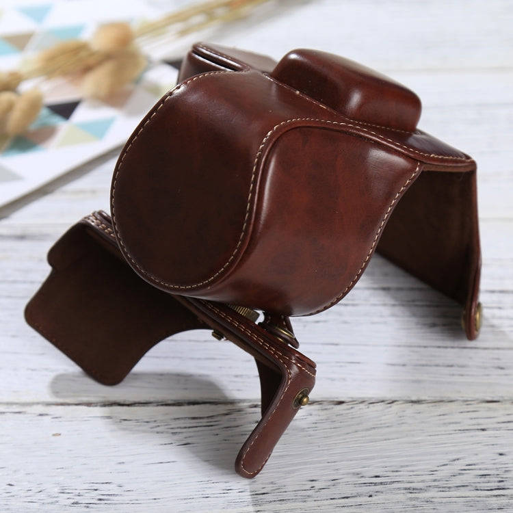 Full Body Camera PU Leather Case Bag with Strap for Olympus EPL7 / EPL8 (Coffee)