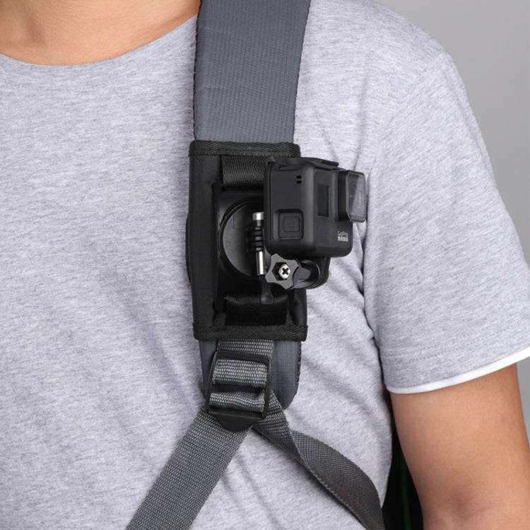 Hook and Loop Fastener Backpack Rec-Mounts Clip Clamp Mount with Screw for GoPro, Insta360, DJI a...