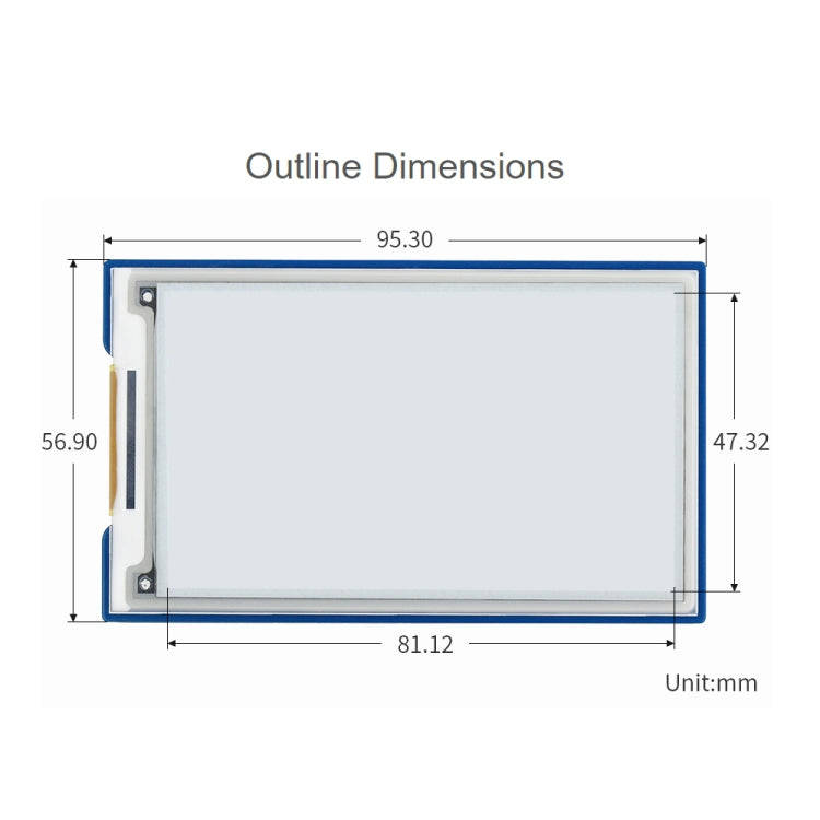 Waveshare 3.7 inch 480x280 Pixel E-Paper E-Ink Display Module for Raspberry Pi Pico, 4 Grayscale,...