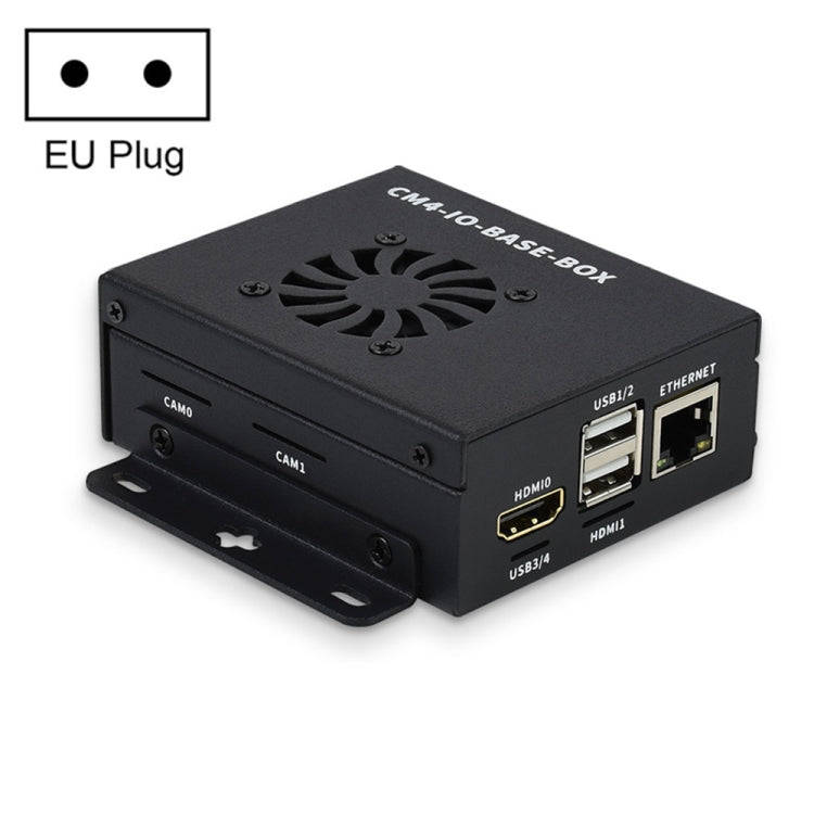 Waveshare Mini IO Board Full Ver Mini-Computer Base Box with Metal Case & Cooling Fan for Raspber...