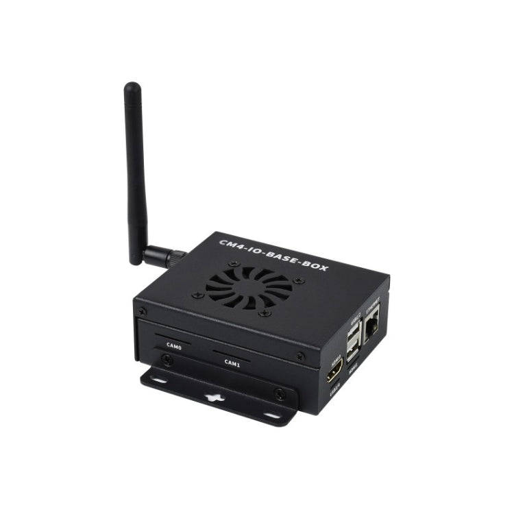 Waveshare Mini IO Board Full Ver Mini-Computer Base Box with Metal Case & Cooling Fan for Raspber...