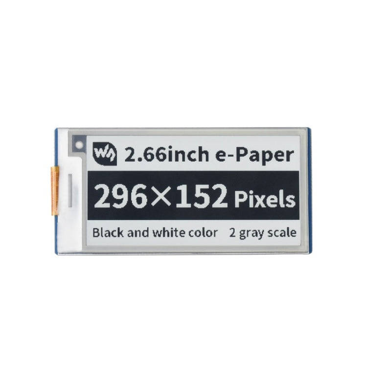 Waveshare 2.66 inch 296 x 152 Pixel Black / White E-Paper E-Ink Display Module for Raspberry Pi P...