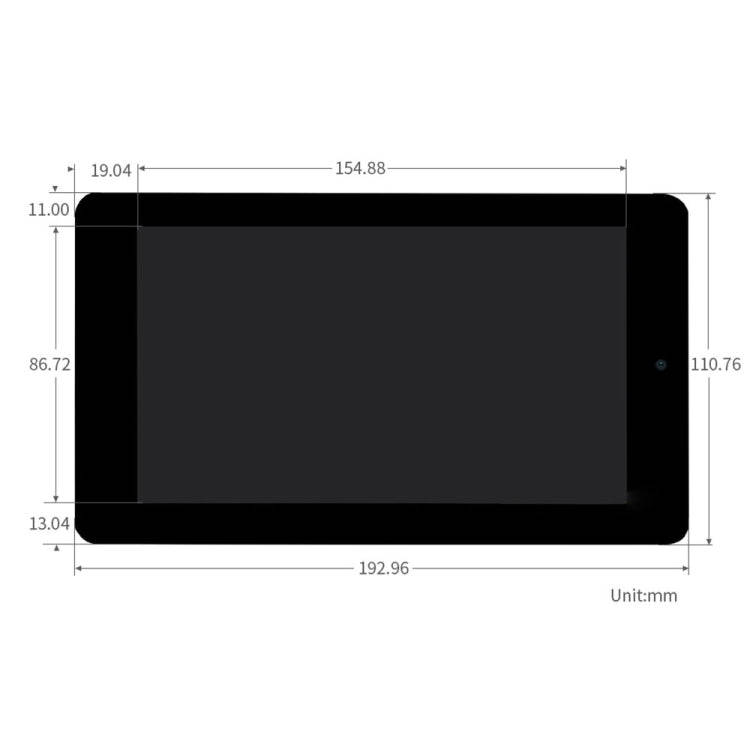 WAVESHARE 7 inch 800 x 480 Capacitive Touch Display with Front Camera for Raspberry Pi