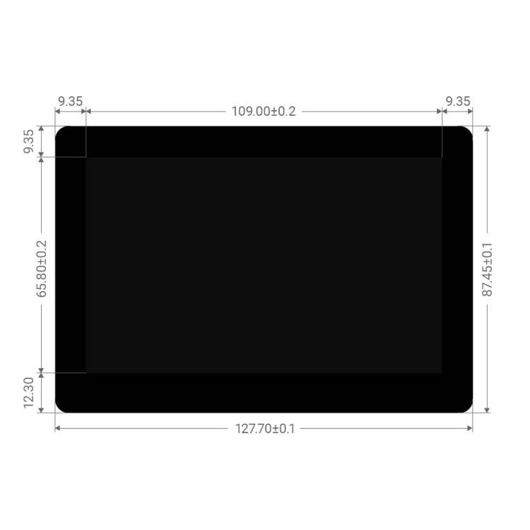 Waveshare 5 inch 800 x 480 Capacitive IPS Touch Display for Raspberry Pi, DSI Interface