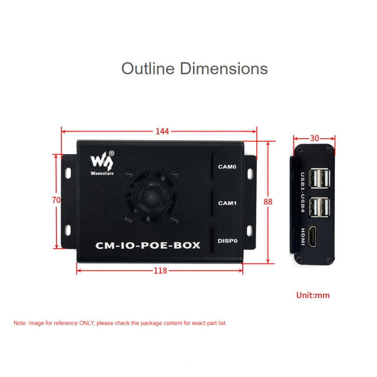 Waveshare Mini-Computer for Raspberry Pi CM(UK Plug)