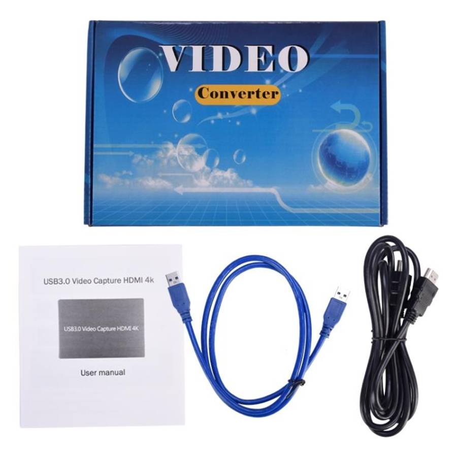 NK-S300 USB 3.0 HDMI 4K HD Video Capture Card Device (Black)
