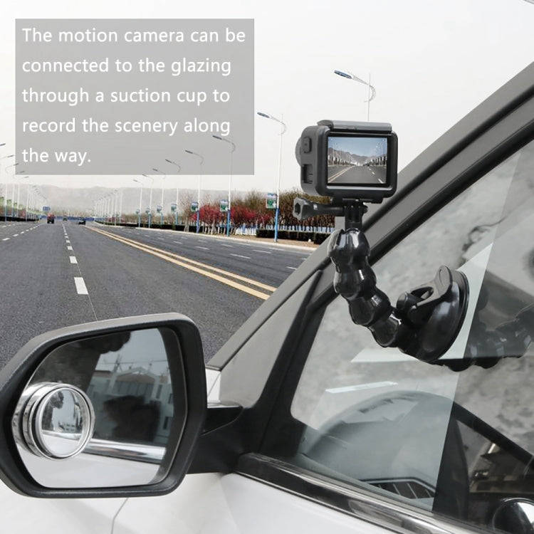 Suction Cup Jaws Flex Clamp Mount for GoPro, Insta360, DJI and Other Action Cameras(Black)