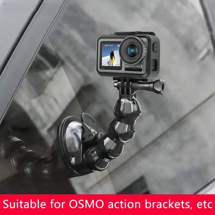 Suction Cup Jaws Flex Clamp Mount for GoPro, Insta360, DJI and Other Action Cameras(Black)