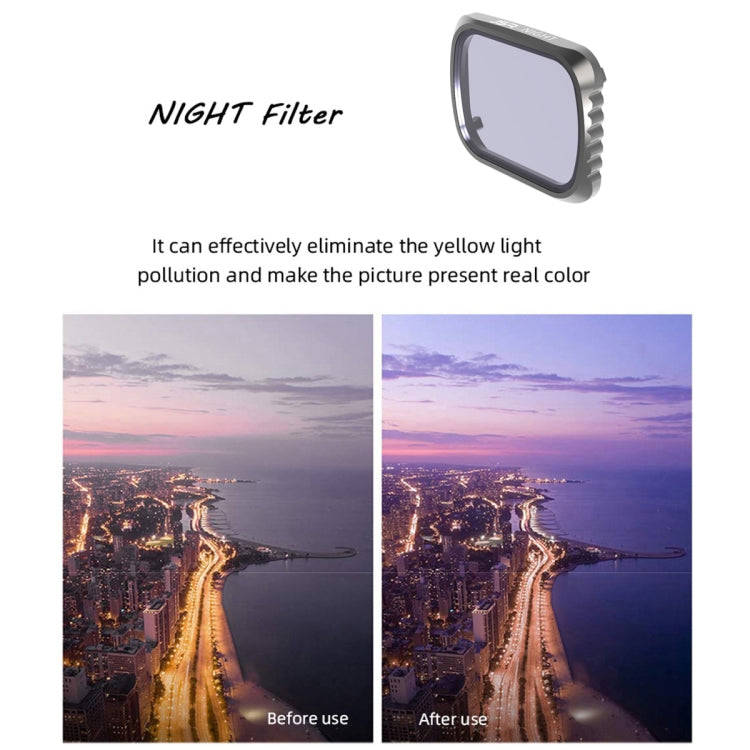 JSR KS 8 in 1 UV + CPL + ND8 + ND16 + ND32 + ND64 + STAR + NIGHT Lens Filter for DJI Air 2S, Alum...