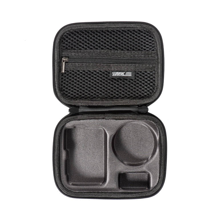 For DJI Osmo Action 3 STARTRC Camera Carry Case with Carabiner & Strap (Black)