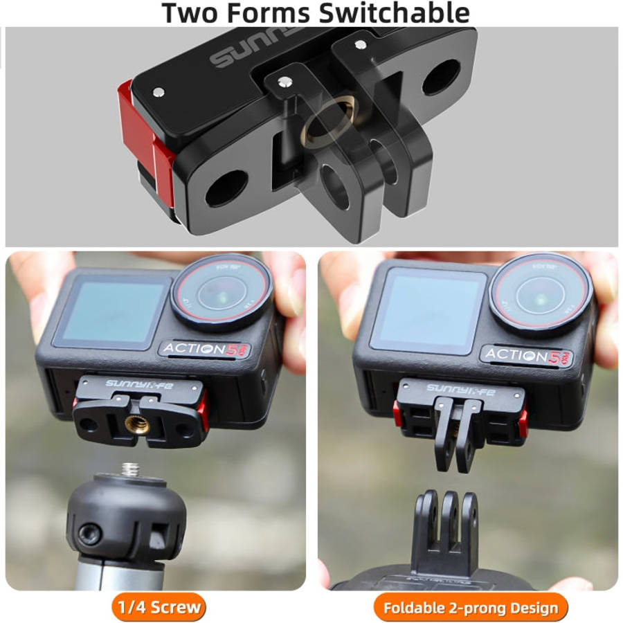 For DJI Osmo 360 / Action 5 Pro / 4 / 3 Sunnylife Foldable Magnetic Quick Release Mount Action Ca...