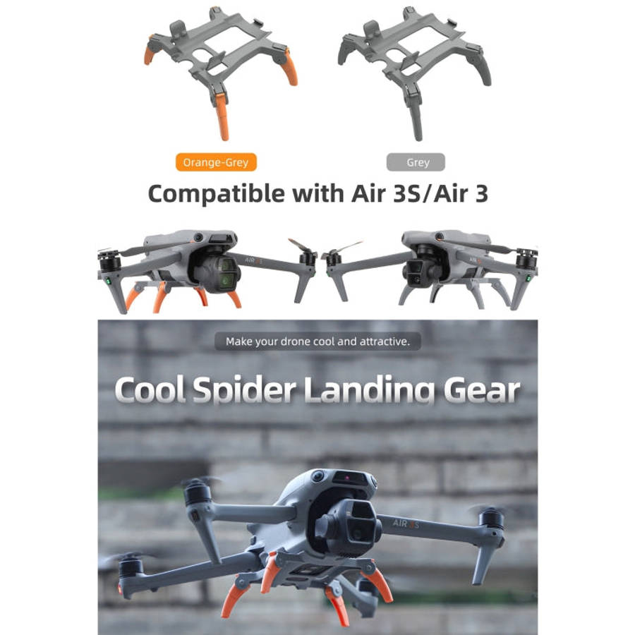 For DJI Air 3S / 3 Sunnylife Landing Gear Extensions Heightened Spider Gears Support Leg (Orange)