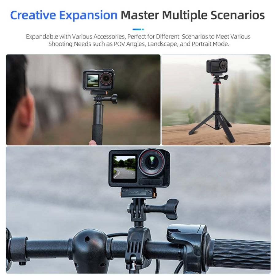 For DJI Osmo Action 5 Pro / 4 / 3 STARTRC Plastic Quick Adapter Magnetic Extension Bracket (Black)