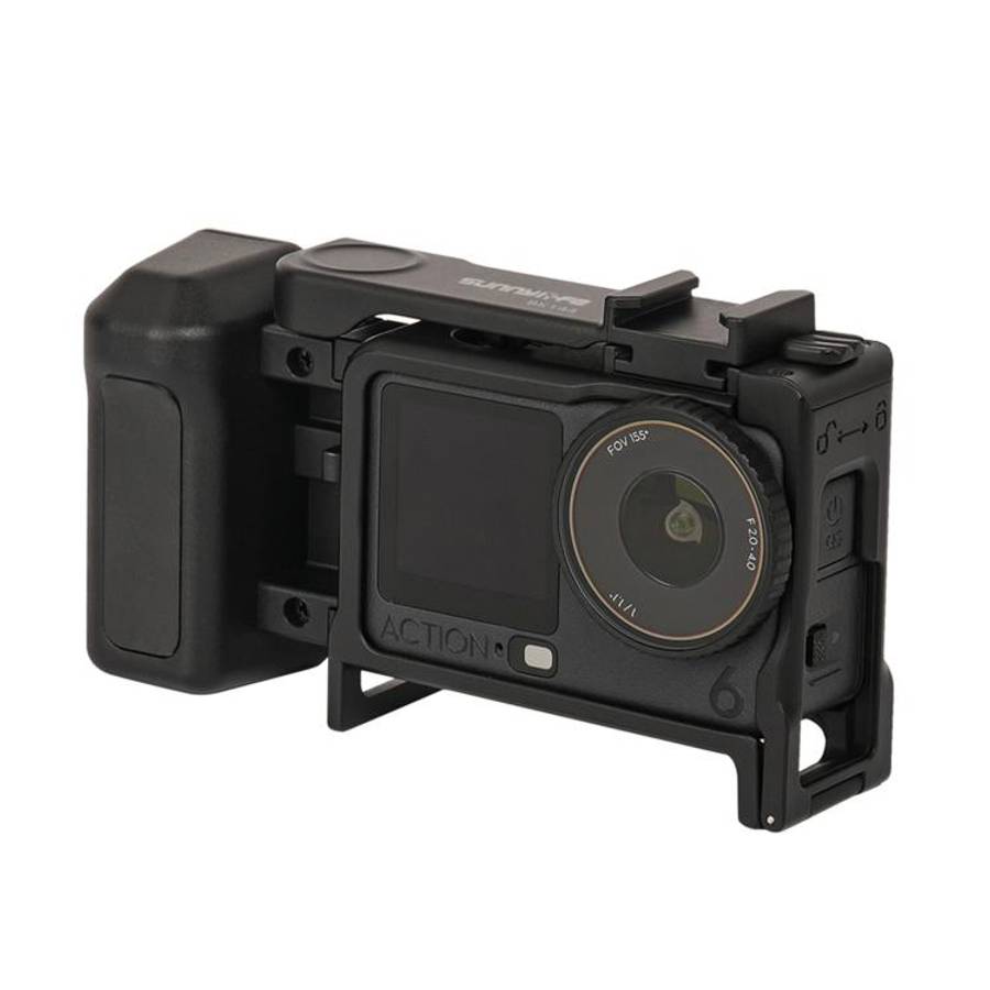 For DJI Osmo Action 6 Sunnylife 2-in-1 Detachable Protective Frame & Street Photography Handle Er...
