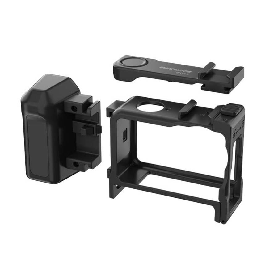 For DJI Osmo Action 6 Sunnylife 2-in-1 Detachable Protective Frame & Street Photography Handle Er...
