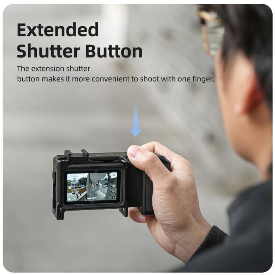 For DJI Osmo Action 6 Sunnylife 2-in-1 Detachable Protective Frame & Street Photography Handle Er...