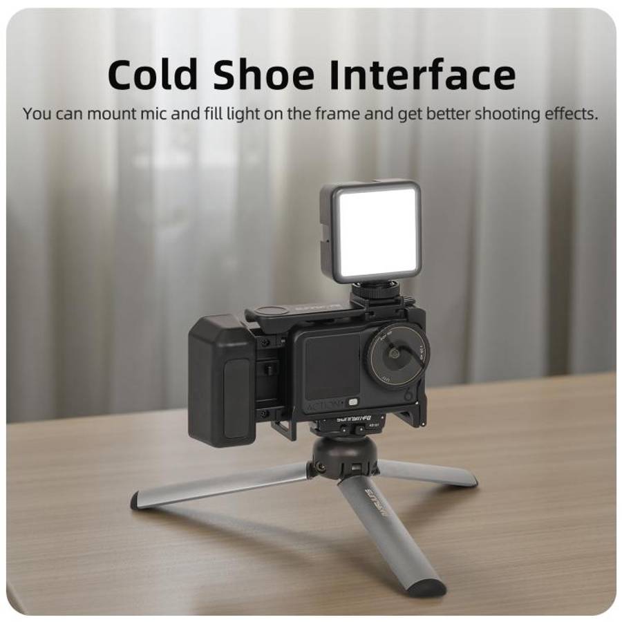 For DJI Osmo Action 6 Sunnylife 2-in-1 Detachable Protective Frame & Street Photography Handle Er...