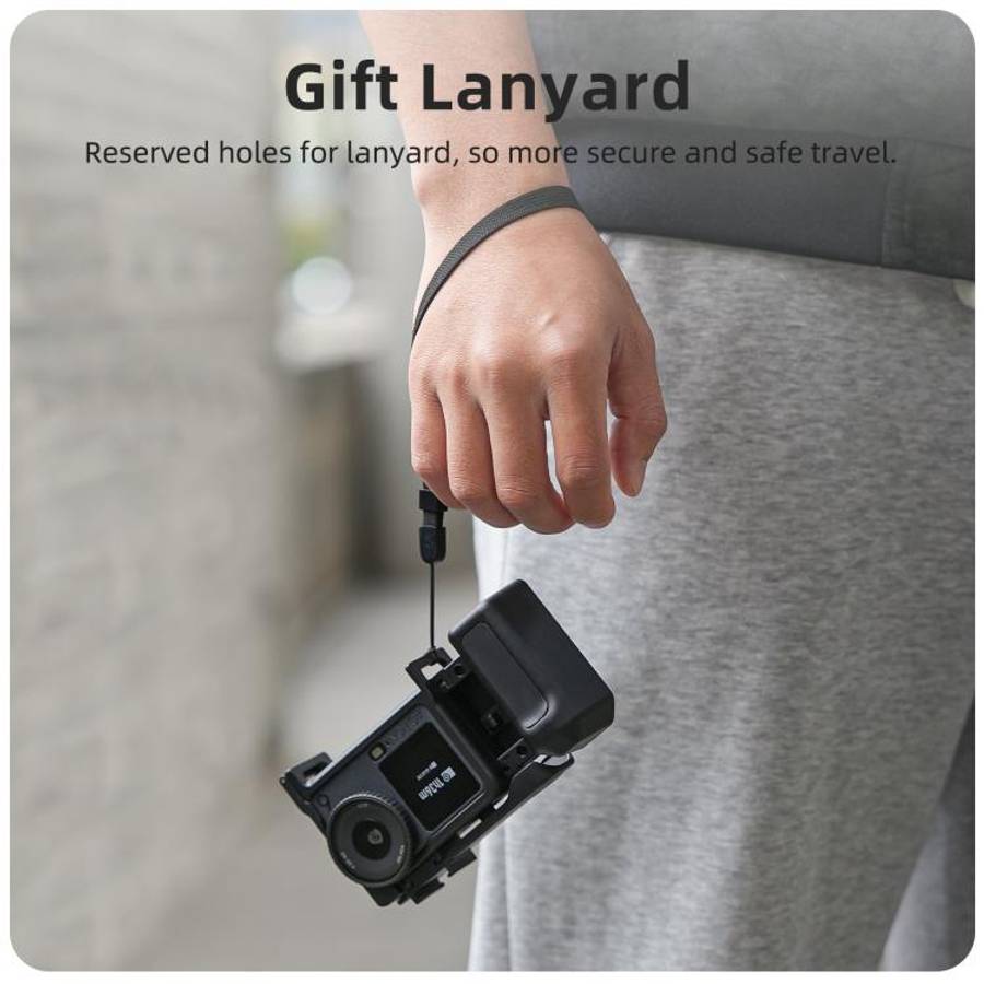 For DJI Osmo Action 6 Sunnylife 2-in-1 Detachable Protective Frame & Street Photography Handle Er...
