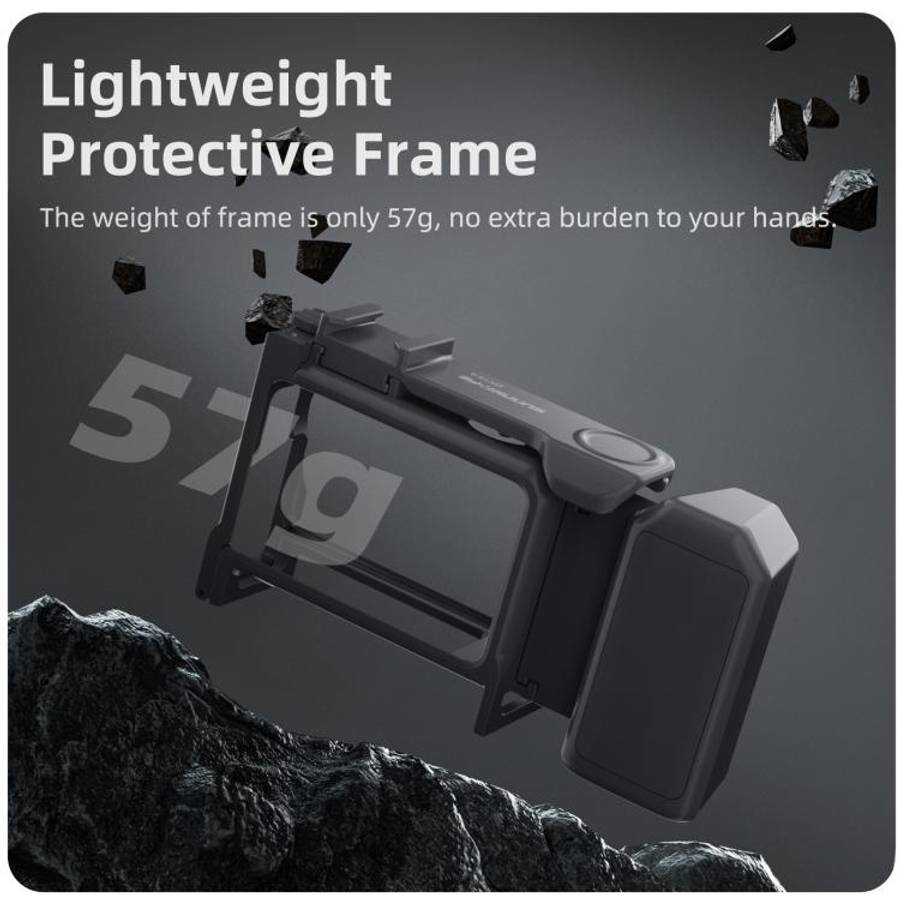 For DJI Osmo Action 6 Sunnylife 2-in-1 Detachable Protective Frame & Street Photography Handle Er...