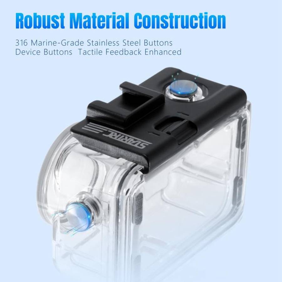 For DJI Osmo Action 5 Pro / 3 / 4 STARTRC 40m Underwater Waterproof Housing Diving Case (Transpar...