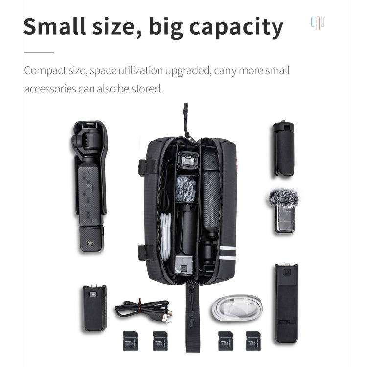 For DJI Osmo Pocket 3 STARTRC Portable Storage Bag with Hand Strap (Black)