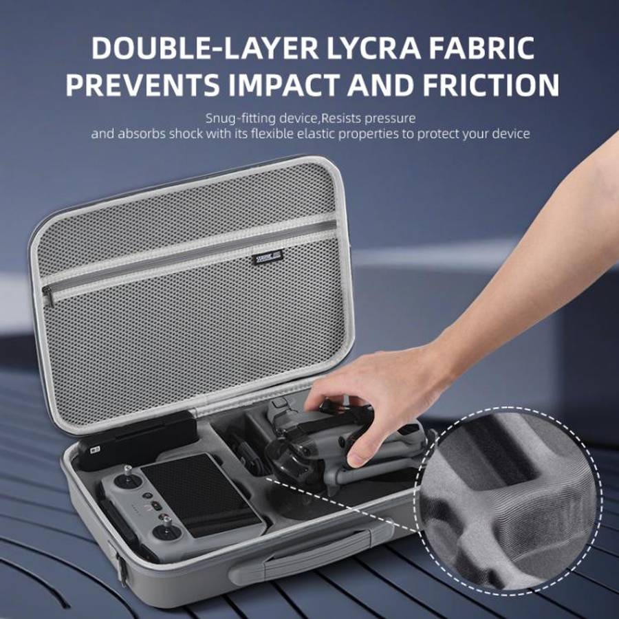 For DJI Mini 5 Pro STARTRC Shoulder PU Storage Bag Handbag (Grey)