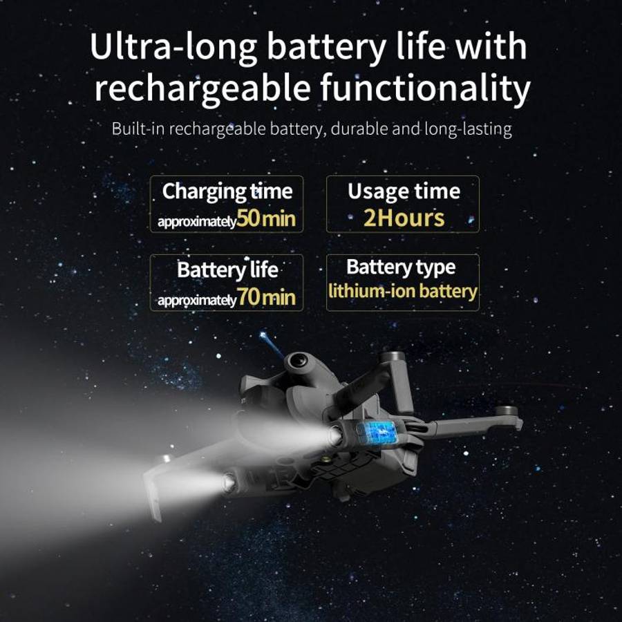 For DJI Mini 4 Pro STARTRC Night Navigation Searchlight LED Flashlight Rechargeable Refill Lighti...