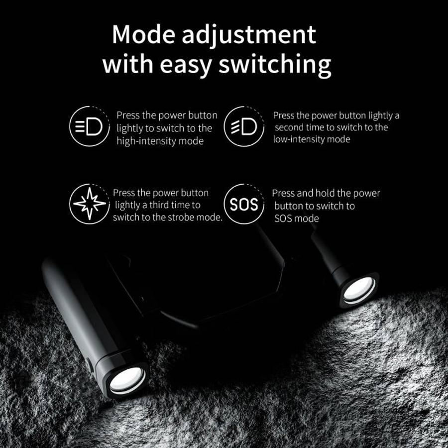For DJI Mini 4 Pro STARTRC Night Navigation Searchlight LED Flashlight Rechargeable Refill Lighti...