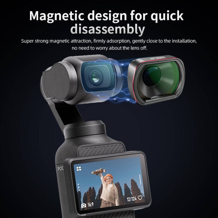 For DJI OSMO Pocket 3 STARTRC 10X Macro Lens Filter (Black)