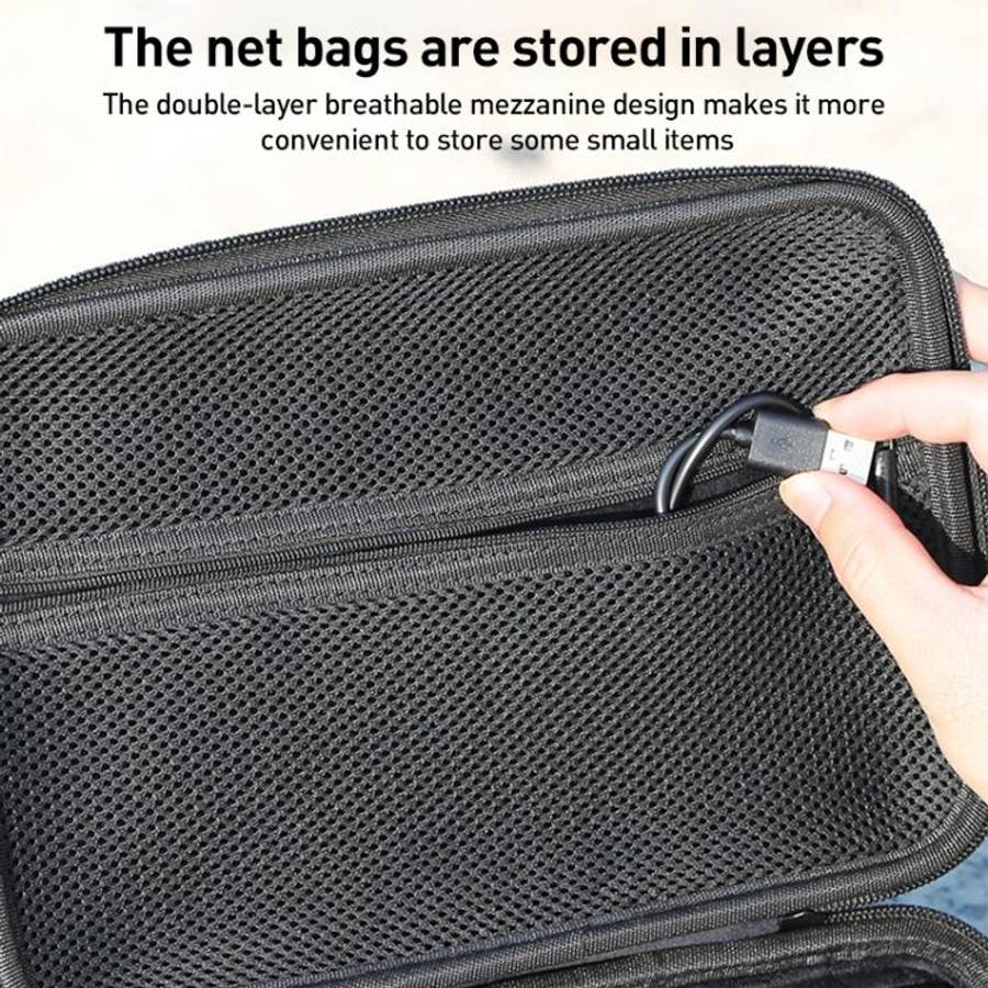 For DJI Osmo Action 5 Pro / 4 / 3 Hand Strap Shoulder Bag Camera and Accessories PU Storage Bag (...