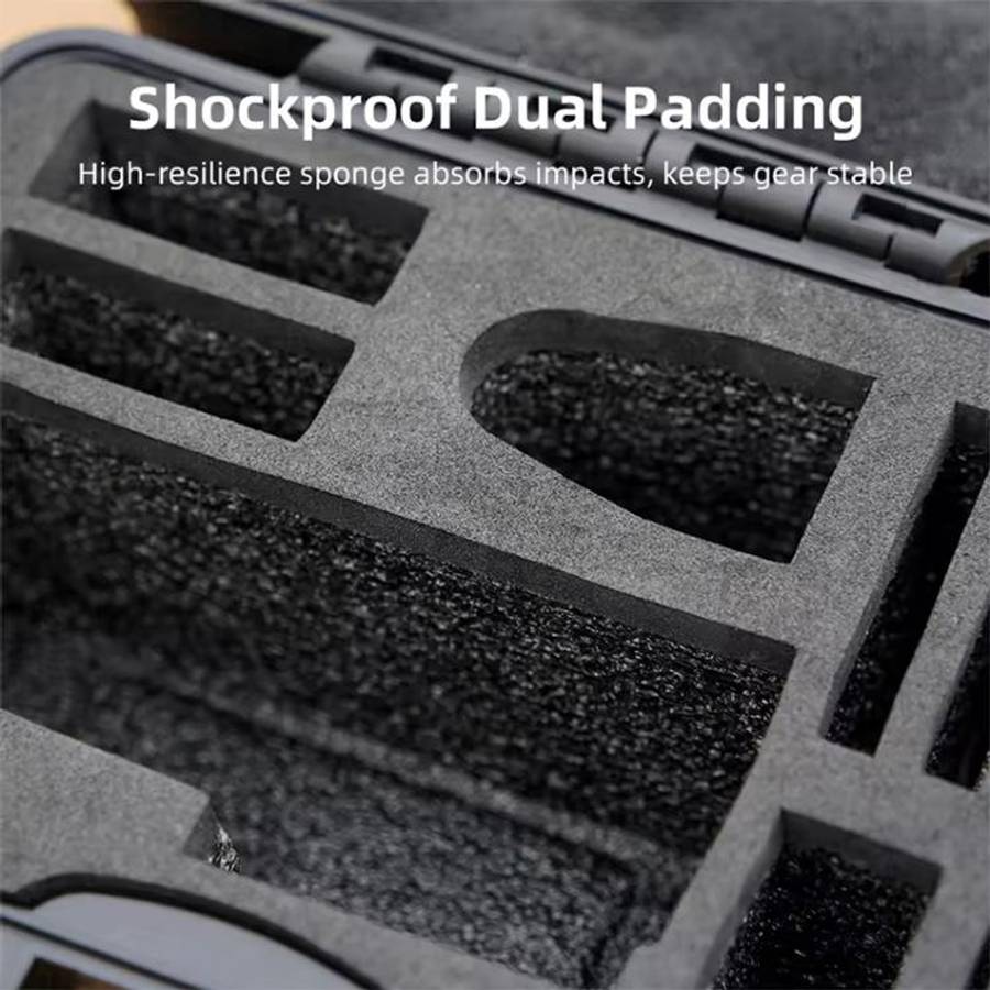 For DJI OSMO Action 5 Pro / 4 / 3 Camera Hard Storage Box Bag Protective Case (Black)